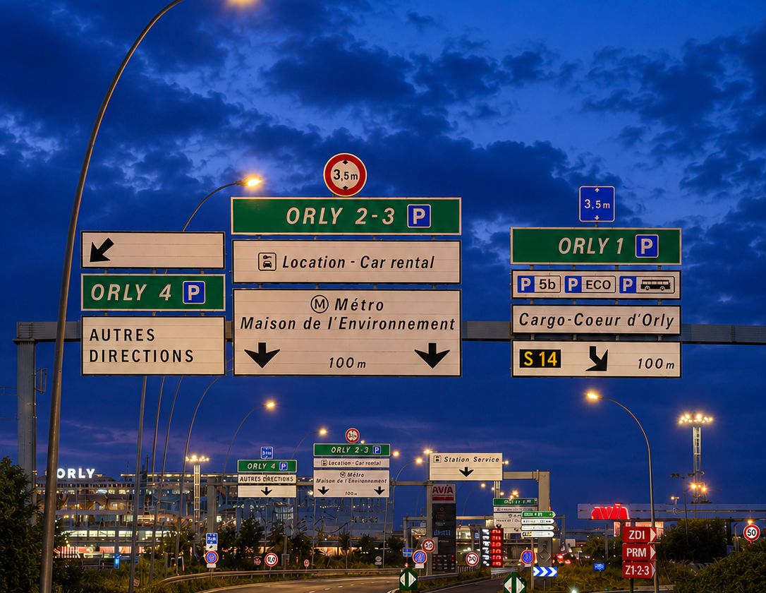 Accès aéroport d'Orly